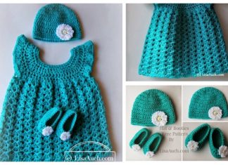 Angel Wing Baby Dress Free Crochet Patterns + Video Crochet Angel Wing Baby Dress Free Crochet Pattern