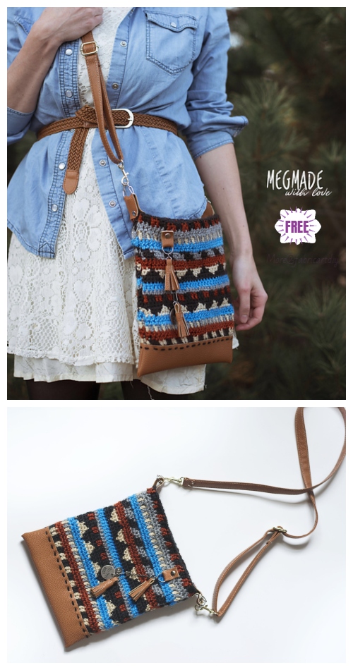 urban gypsy boho crochet bag