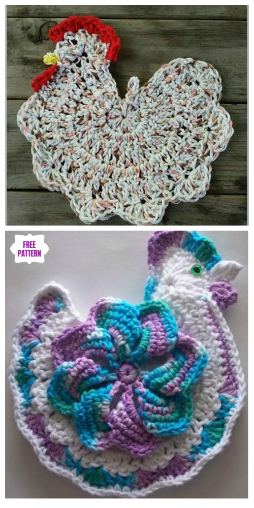 Crochet Easter Chicken Potholder Free Crochet Patterns