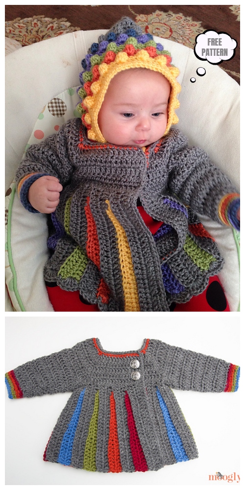 Crochet Eloise Baby Sweater Cardigan Free Crochet Pattern