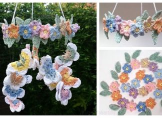 Crochet Flower& Butterfly Mobile Free Crochet Patterns Crochet Flower& Butterfly Mobile Free Crochet Patterns