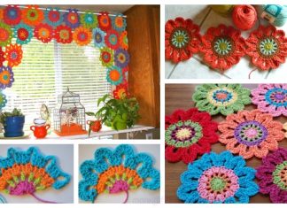 Crochet Flower Valance Curtain Free Crochet Pattern – Video Crochet Flower Valance Curtain Free Crochet Pattern - Video