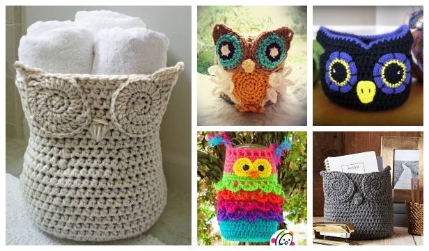 Crochet Owl Basket Free Crochet Patterns & Paid