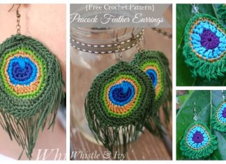 Crochet Peacock Earrings Free Crochet Patterns Crochet Peacock Earrings Free Crochet Patterns