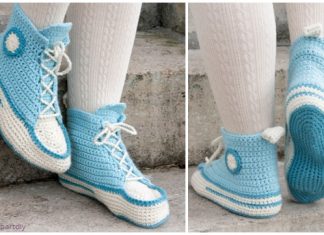 Crochet Women Sneaker Slippers Free Patterns Crochet Women Sneaker Slippers Free Crochet Patterns