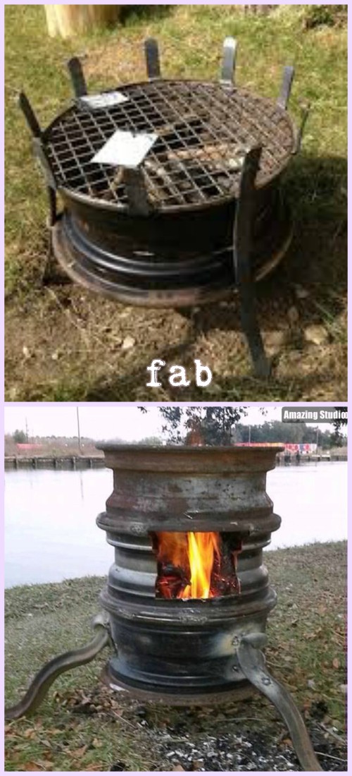 DIY Car Wheel Rim BBQ Grill Tutorial-Video