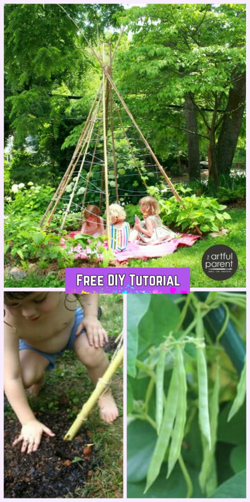 DIY Living Green Teepee Playhouse Tutorial