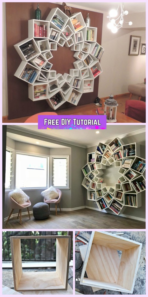 DIY Mandala Bookshelf By Jessica and Sinclair