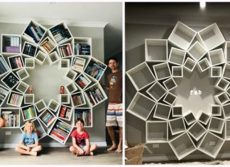 DIY Mandala Bookshelf By Jessica and Sinclair DIY Mandala Bookshelf By Jessica and Sinclair