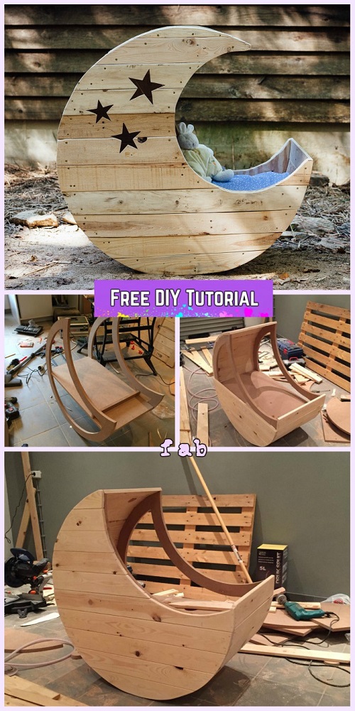 DIY Pallet Moon Cradle Tutorial