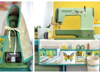 DIY Sewing Machine Mat with Pockets Free Sewing Pattern DIY Sewing Machine Mat with Pockets Free Sewing Patterns & Tutorial