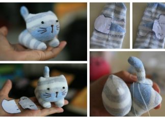 DIY Sock Kitten Free Sewing Pattern + Video Tutorial DIY Sock Kitten Free Sewing Pattern + Video Tutorial