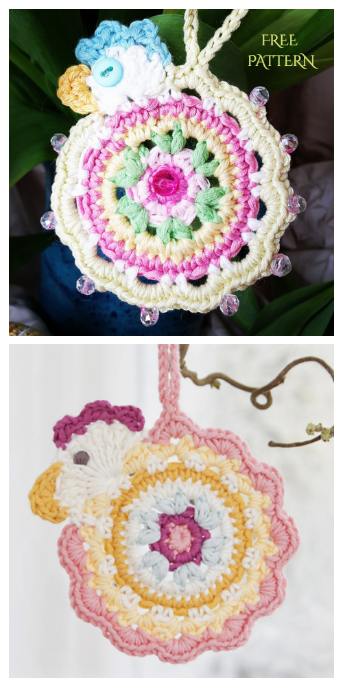 Happy Easter Chick Ornament Free Crochet Patterns