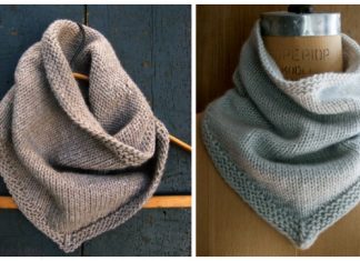 Knit Bandana Cowl Free Knitting Pattern Knit Bandana Cowl Free Knitting Pattern