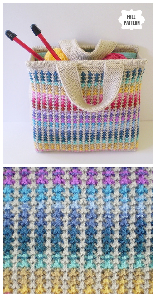 Knit Scrap Bag Free Knitting Pattern