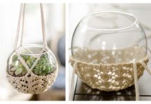 Knit Terrarium Hanger Free Knitting Pattern Knit Terrarium Hanger Free Knitting Pattern