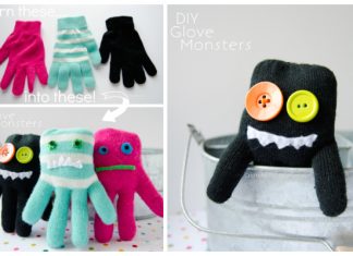 DIY Glove Monster Sewing Tutorials for Kids Fun DIY Glove Monster Sewing Tutorials for Kids Fun