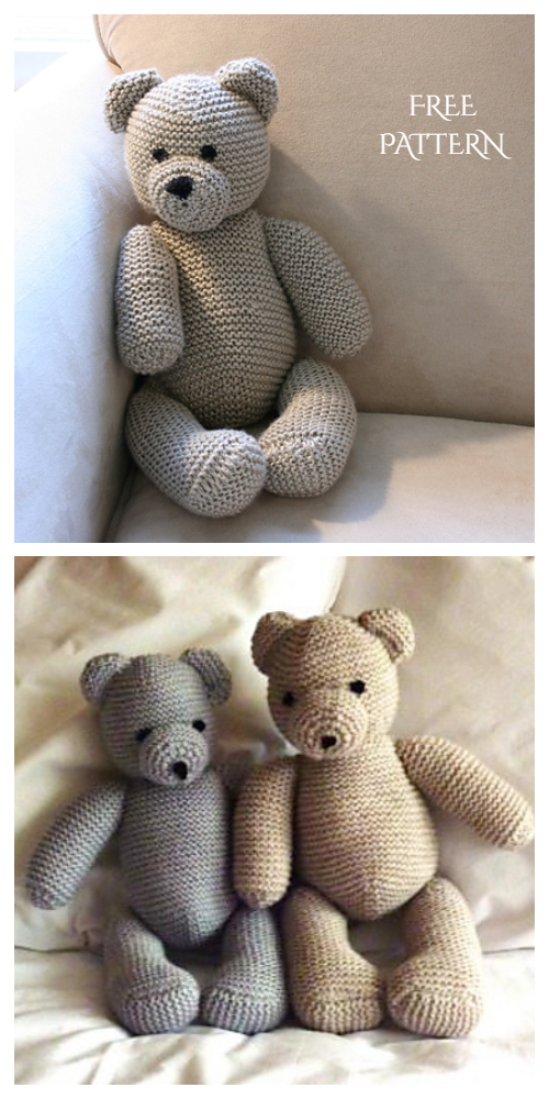 knitted teddy bear