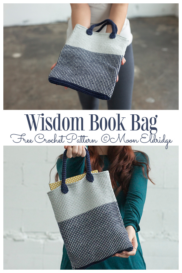 Wisdom Book Bag Free Crochet Pattern
