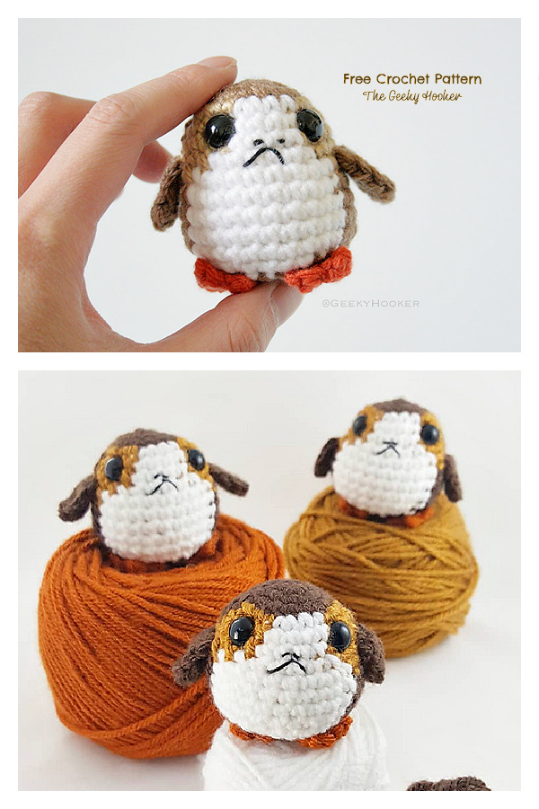 Star War Porg Toy Amigurumi Free Crochet Pattern