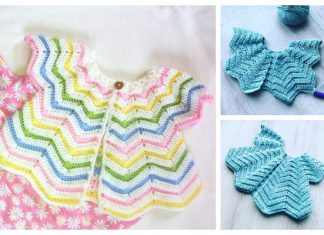 Chevron Baby Cardigan and Hat Set Free Crochet Patterns Chevron Baby Cardigan and Hat Set Free Crochet Patterns