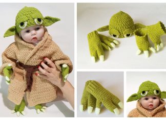 Crochet Baby Yoda Costume Pattern, Good Gift Idea for Newborn Crochet Baby Yoda Costume Pattern, Good Gift Idea for Newborn