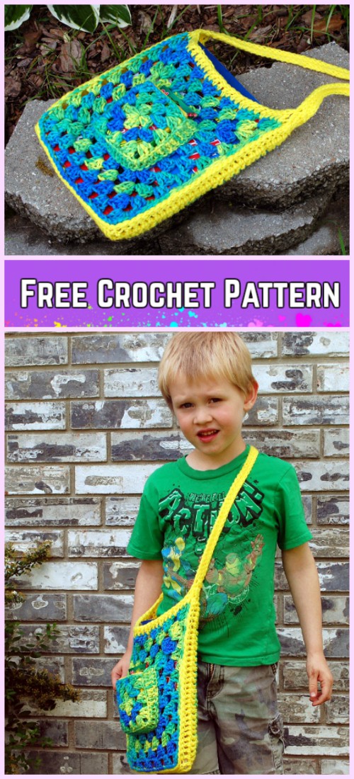 crochet book bag