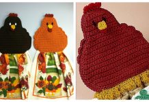 Easter Chicken Towel Topper Crochet Patterns Crochet Chicken Towel Topper Free Crochet Pattern