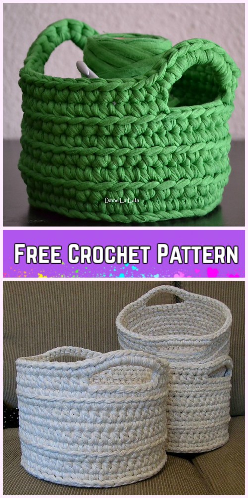 Crochet Chunky Basket Free Patterns