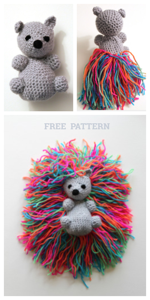 Crochet Hedgehog Punk Amigurumi Free Patterns