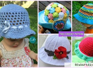 10 Little Girls Sun Hat Free Crochet Patterns Crochet Little Girls Sun Hat Free Patterns