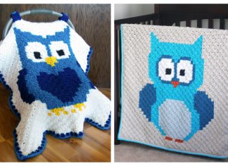 C2C Crochet Owl Car Seat Canopy Free Pattern + Video C2C Crochet Owl Car Seat Canopy Free Pattern + Video