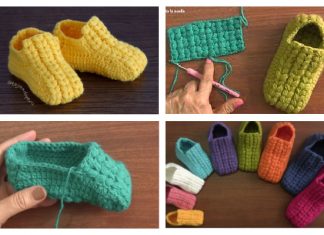 Puff Slippers Free Crochet Pattern + Video (Unisex) Puff Slippers Free Crochet Pattern + Video (Unisex)