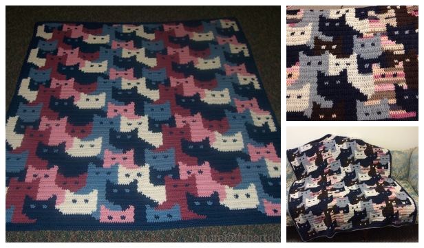 Crochet Cat Blanket Pattern + Tutorial