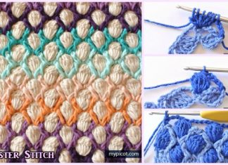 Crochet Colorful Cluster Stitch Free Pattern Crochet Colorful Cluster Stitch Free Pattern