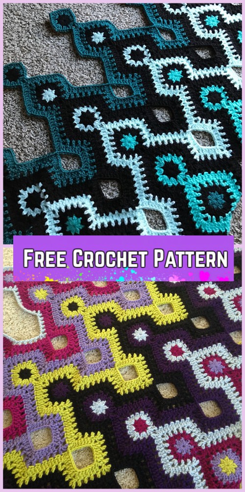 Crochet Nostromo Blanket Bedspread Free Pattern