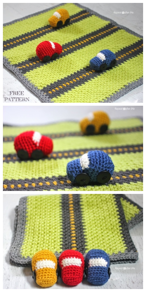 Crochet Road Play Mat Free Patterns 