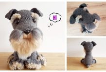 Crochet Schnauzer Dog Amigurumi Free Pattern Crochet Schnauzer Dog Plush Toy Amigurumi Free Pattern