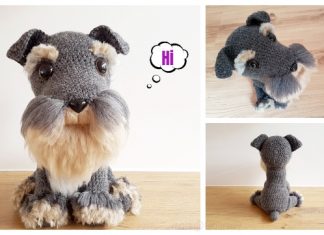 Crochet Schnauzer Dog Amigurumi Free Pattern Crochet Schnauzer Dog Plush Toy Amigurumi Free Pattern