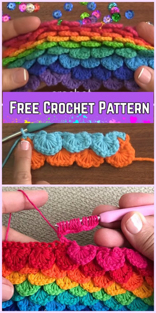 Crochet Sequin Stitch Free Pattern-Video