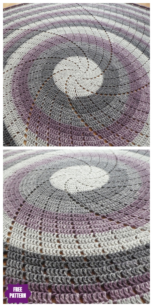 Crochet Spin Me Around Blanket Free Crochet Pattern