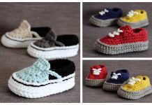 Vans Style Baby Sneakers Crochet Patterns + Video Crochet Vans Style Baby Sneakers Crochet Pattern