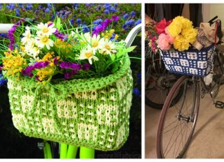 Knit Bike Basket Free Knitting Pattern Knit Bike Basket Free Knitting Pattern