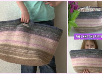 Knit Scrap Yarn Changeover Project Bag Free Knitting Pattern Knit Scrap Yarn Changeover Project Bag Free Knitting Pattern