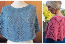 Knit Crystal Trees Poncho Free Knitting Pattern Knit Crystal Trees Poncho Free Knitting Pattern