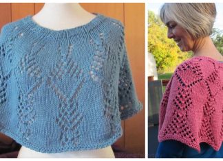 Knit Crystal Trees Poncho Free Knitting Pattern Knit Crystal Trees Poncho Free Knitting Pattern