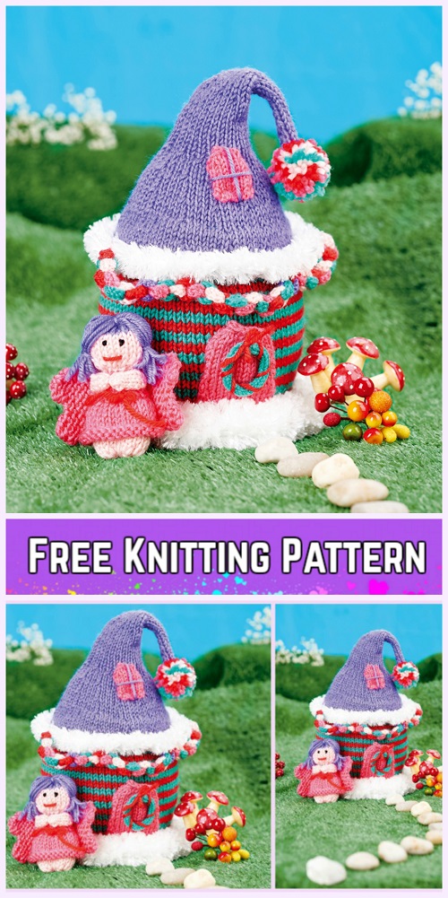 Knit Fairy House Free Knitting Pattern