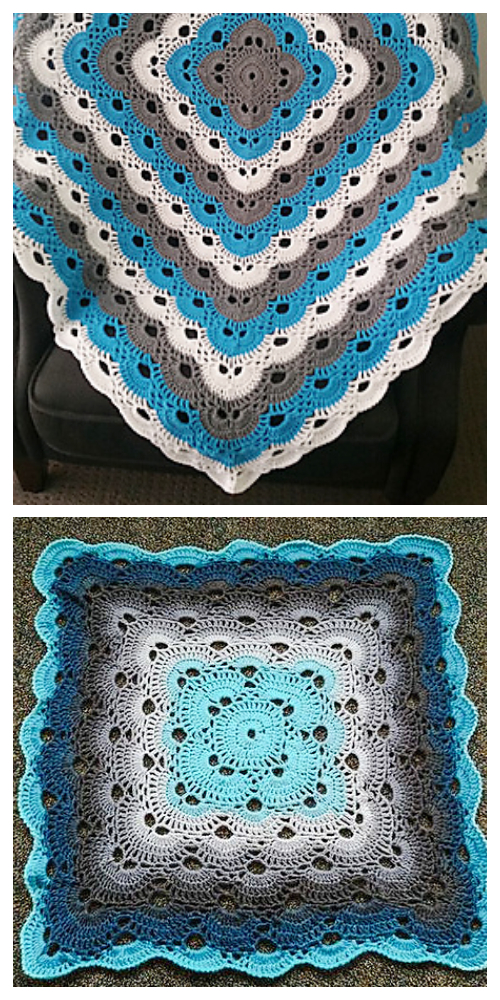 Virus Square Baby Blanket Free Crochet Pattern Video