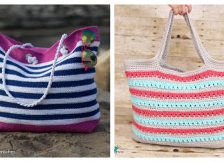 Stripe Beach Bag Free Crochet Patterns Stripe Beach Bag Free Crochet Patterns