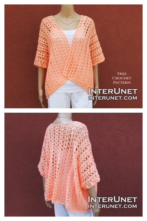 Summer Shrug Cardigan Free Crochet Patterns for Ladies